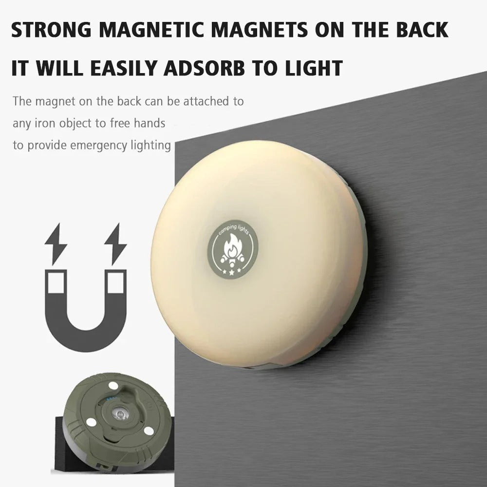 CampBeam LED Outdoor String Lights – Rechargeable Waterproof Lights with Magnetic Hooks & 5 Lighting Modes