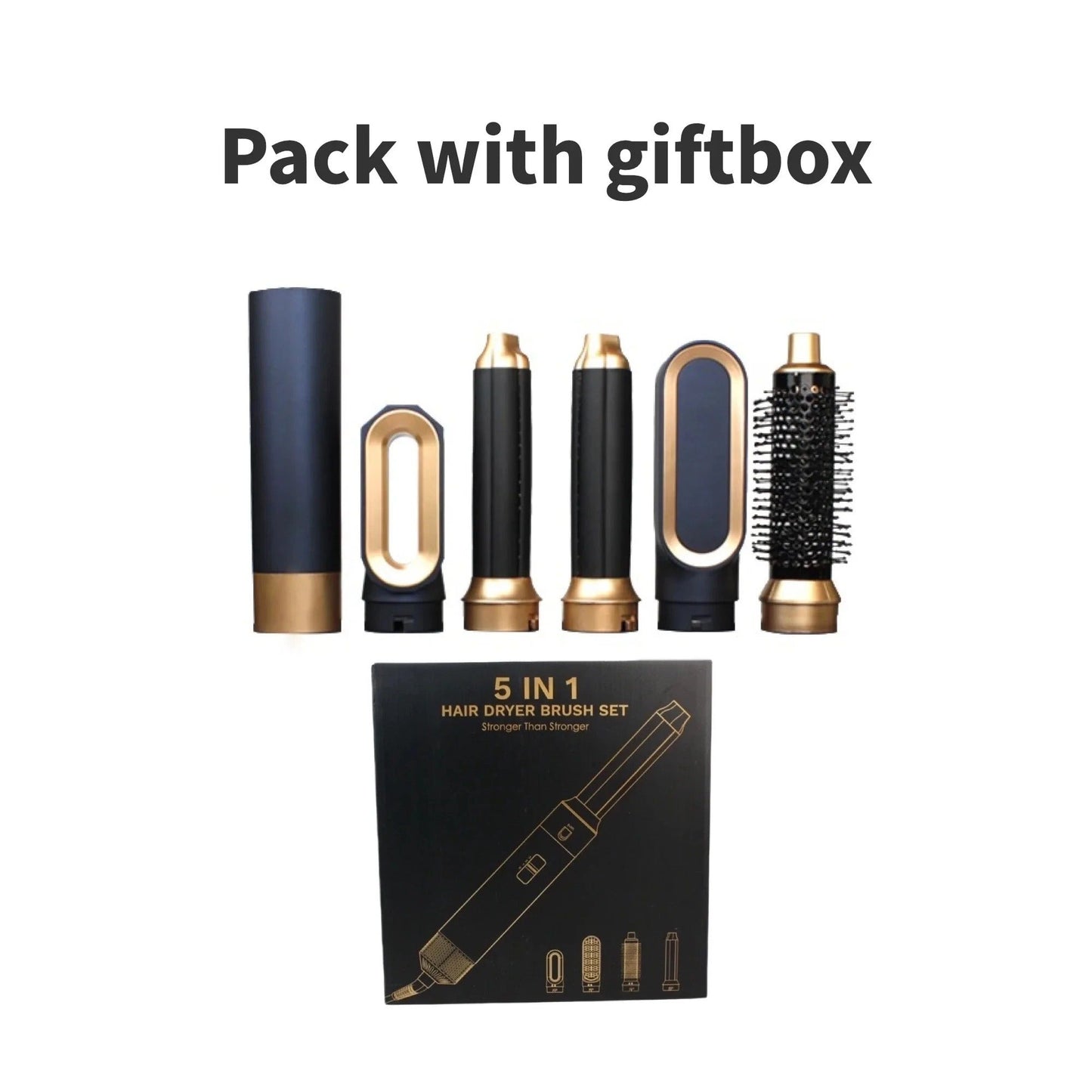 Glossify 5-in-1 Hair Styler | 1000W Hot Air Brush with Ionic Technology