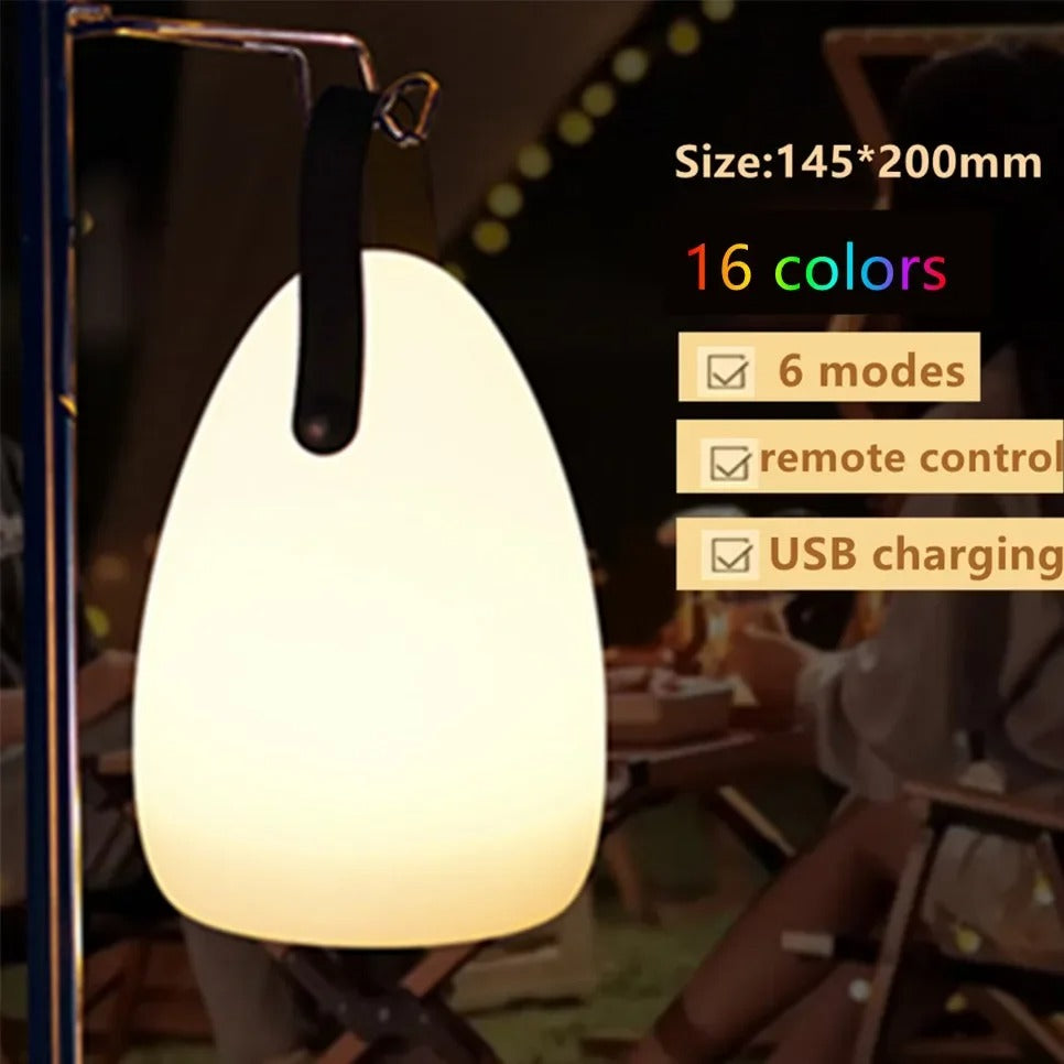 LuminaFusion Lamp – Portable Waterproof Cordless Table Lamp with Remote Control