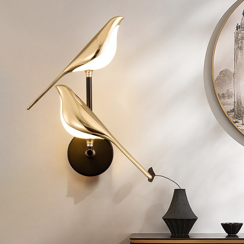 Dimmable Bird-Shaped Wall Lamp | Modern LED Adjustable Lighting