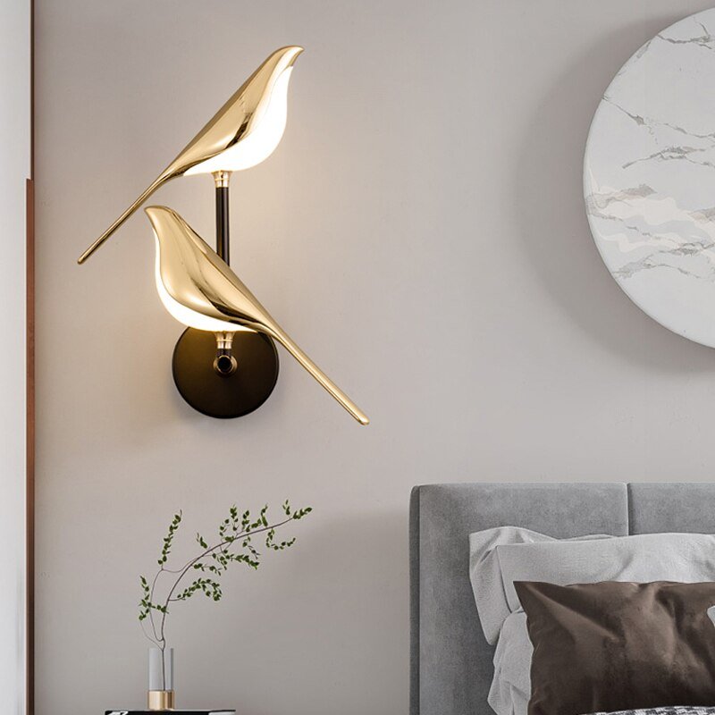 Dimmable Bird-Shaped Wall Lamp | Modern LED Adjustable Lighting