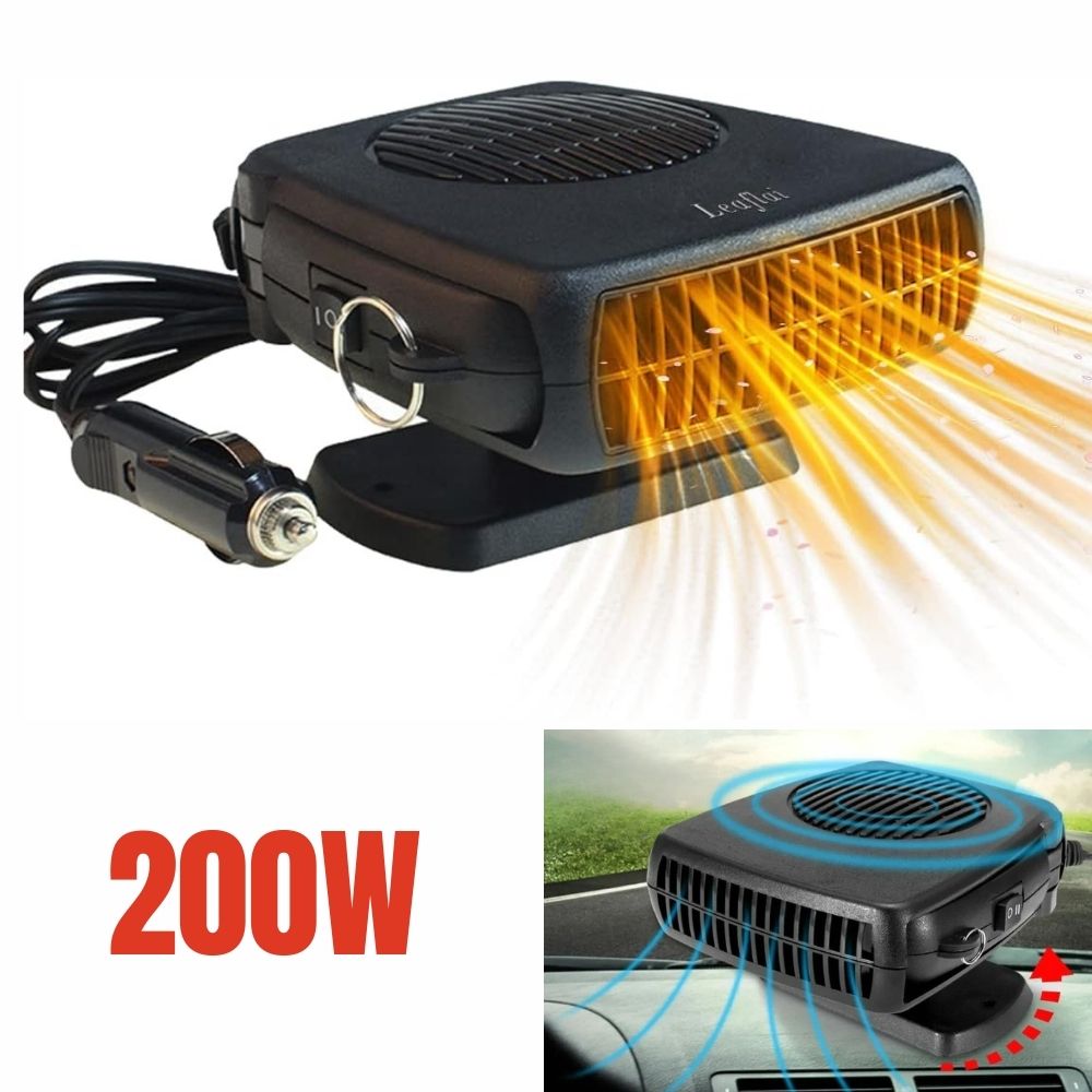 TurboHeat | 12V Car Heater – 150W/300W Ceramic Fan Heater, Portable Car Defroster & Warmer