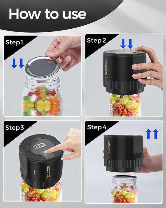 Electric Mason Jar Vacuum Sealer Kit