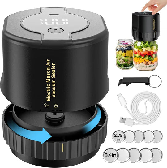 Electric Mason Jar Vacuum Sealer Kit