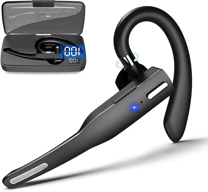 RoadMic Pro – Wireless Bluetooth 5.1 Headset with Dual Mic & Noise Cancellation for Calls and Work