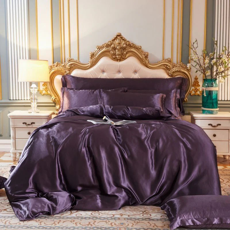 Elegant Satin Silk Bedding Set - Luxurious Comfort for Every Night