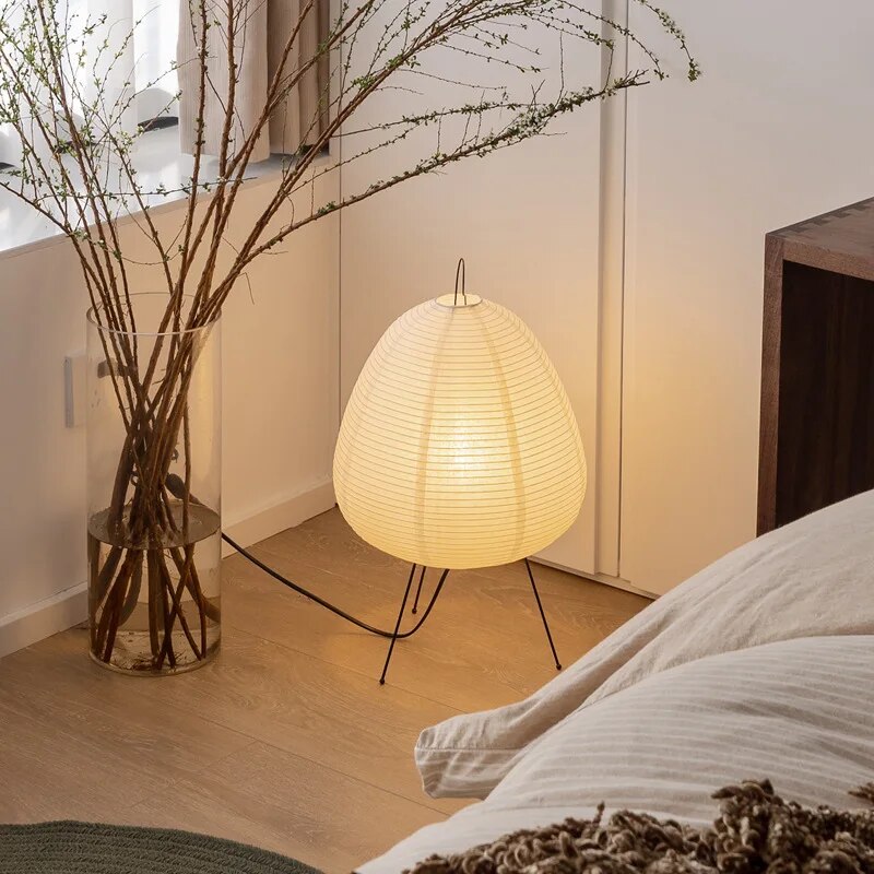 Hikari Globe – Rice Paper Table Lamp with Soft, Warm Glow
