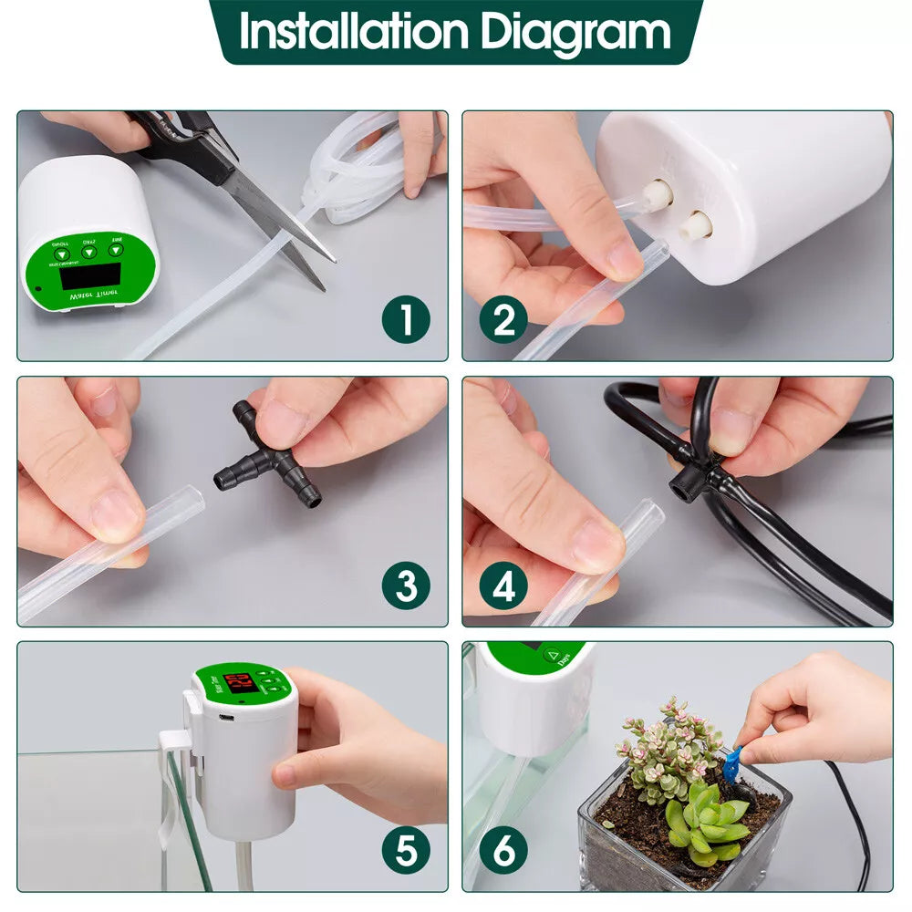 Automatic Watering System for Indoor Plants | Smart Irrigation with Pump & Timer