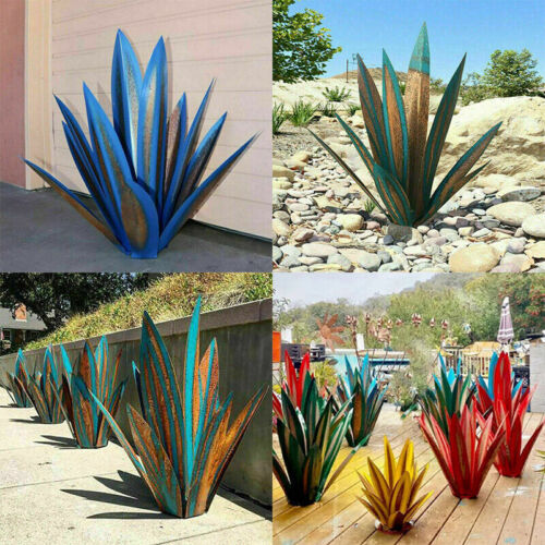 Eternal Agave – Handcrafted Rust-Proof Metal Garden Sculpture for Indoor & Outdoor Decor