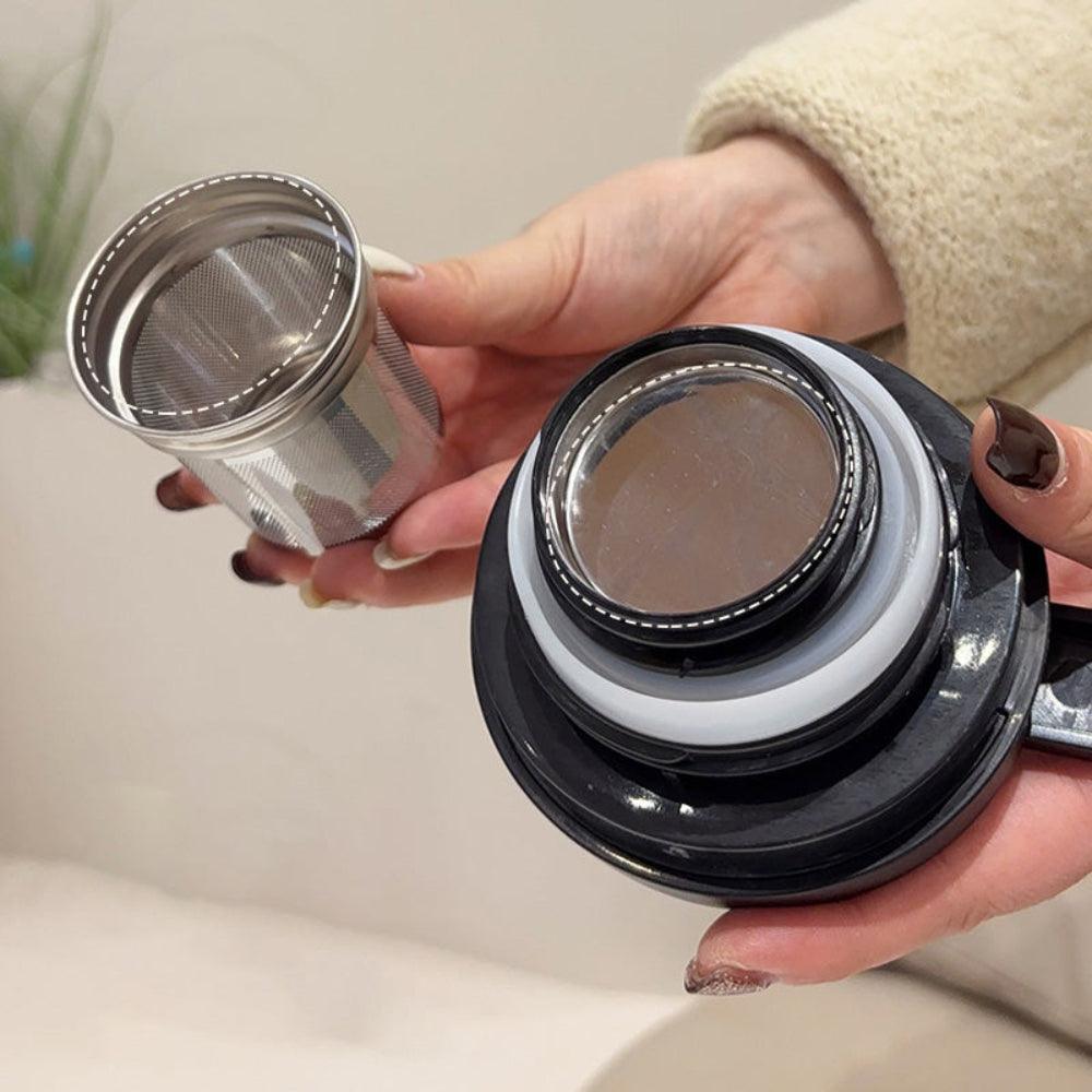 Stainless Steel Thermal Teapot with Infuser – Vacuum Insulated 1L Tea Pot