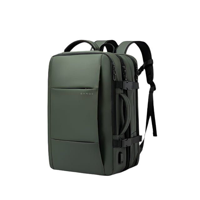 URBANFORM Business Backpack – Expandable, Waterproof, USB Charging Port & 17.3" Laptop Compartment