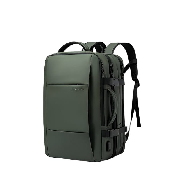 URBANFORM Business Backpack – Expandable, Waterproof, USB Charging Port & 17.3" Laptop Compartment