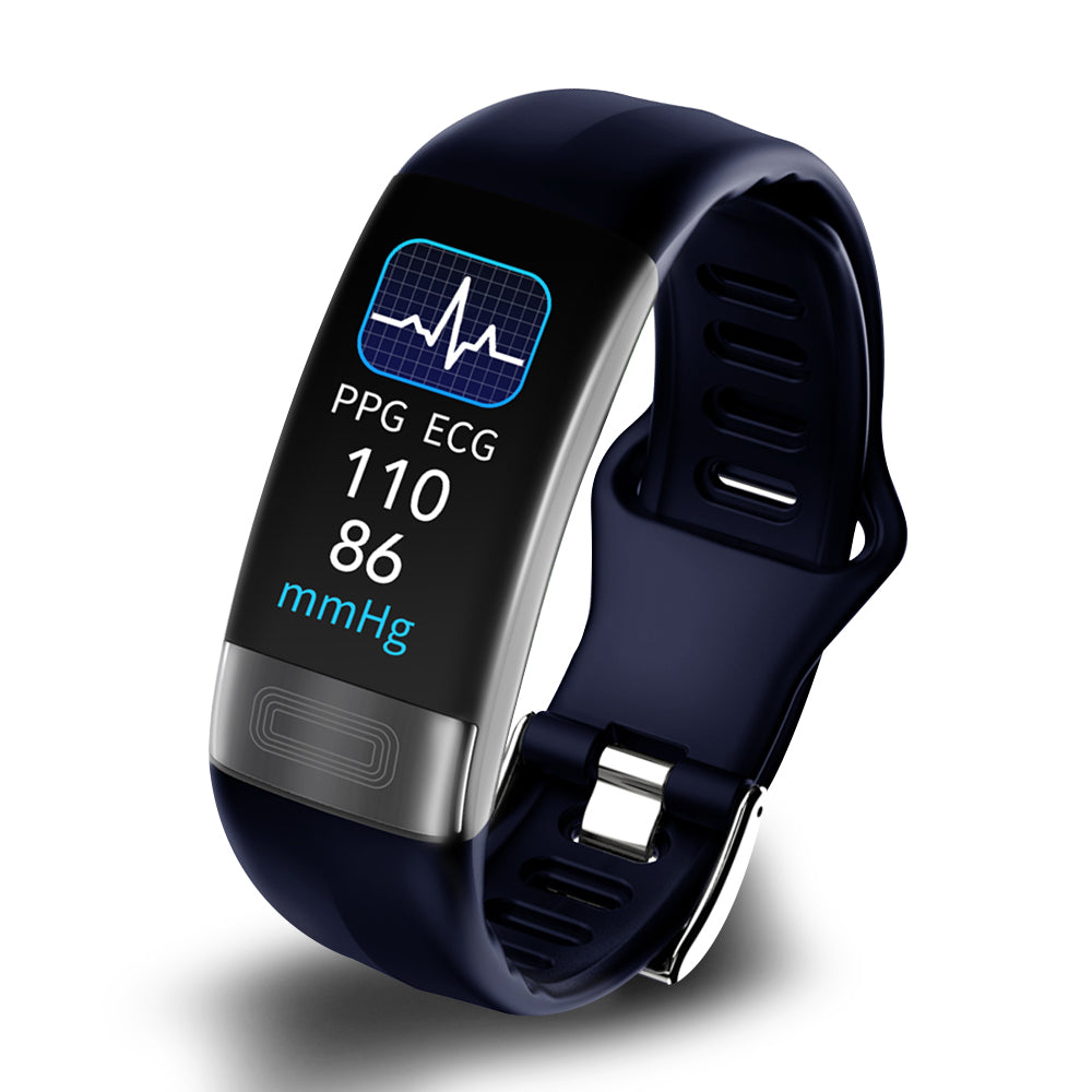 Smart Bracelet Blood Pressure Monitor | ECG, Heart Rate, Oxygen Saturation & Sleep Tracker - FDA Approved