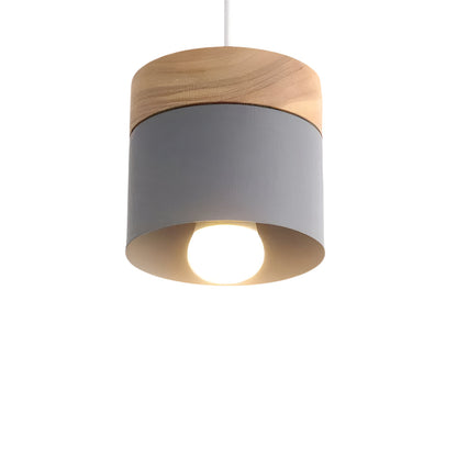 Modern Wooden Pendant Light – Adjustable Height Hanging Lamp for Living Room, Bedroom & Kitchen