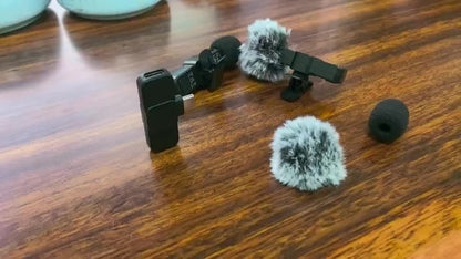 Wireless Lavalier Microphone for Smartphone & Laptop – Clip-On Mic for Vlogging, Streaming & Interviews