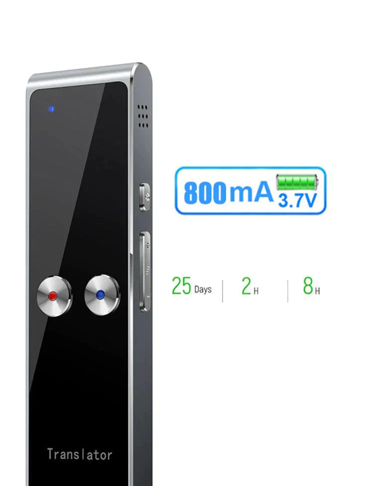 Wireless Smart Language Translator – Real-Time 68-Language Voice Interpreter with Bluetooth
