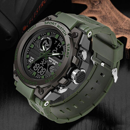 TitanGuard Military Men's Watch – Rugged Multifunctional Analog & Digital Timepiece