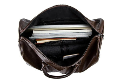 Stylish Leather Men’s Travel Bag – Perfect for Long and Short Trips