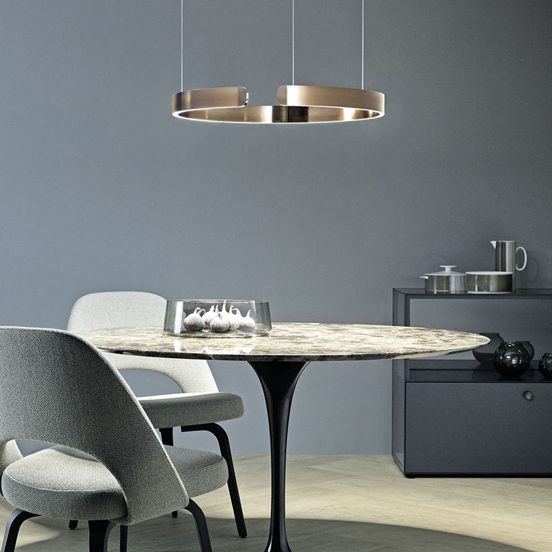 ModernLuxe | Contemporary Circle LED Pendant Light – for Bedroom, Dining Room & Living Room