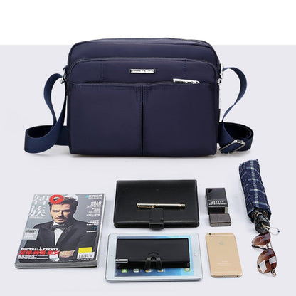 Waterproof Multi-Pocket Shoulder Messenger Bag for Everyday Use
