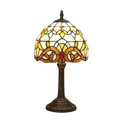 VerreMystique Tiffany Lamp – Timeless Stained Glass Table Lamp for Warm Ambient Lighting