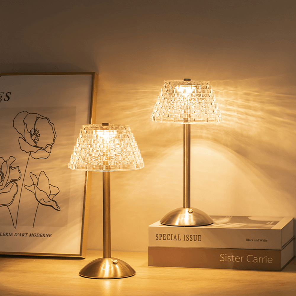 LumiFleur Wireless LED Table Lamp – Elegant Rechargeable Light with Warm Glow