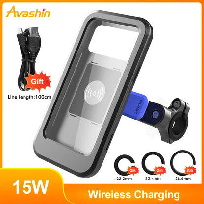 15W Power Bank Waterproof Bike Handlebar Phone Mount