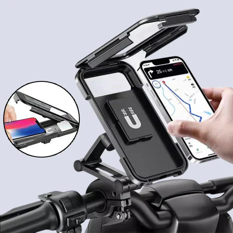 15W Power Bank Waterproof Bike Handlebar Phone Mount