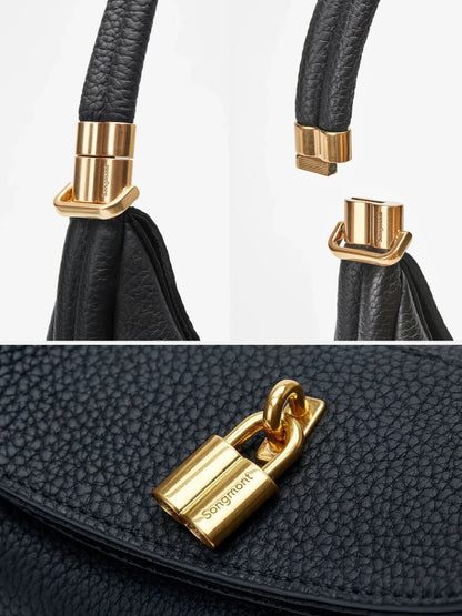 Thonia – Chic Minimalist Half-Moon Shoulder Bag Elegant Modern Crossbody Purse for Women