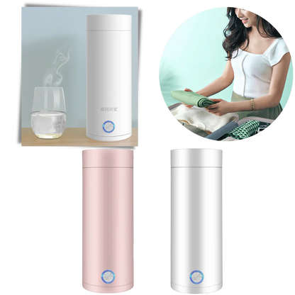 Portable Water Boiler 400ml – Compact Travel Kettle with Intelligent Temperature Control & Double Insulation