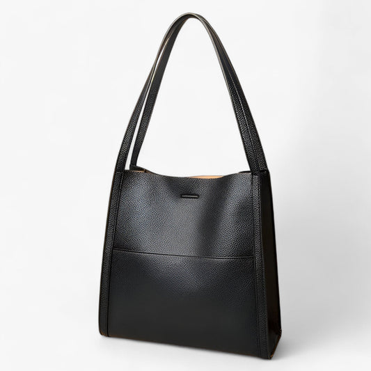 Classic Genuine Leather Shoulder Bag – Elegant & Durable Everyday Handbag for Women