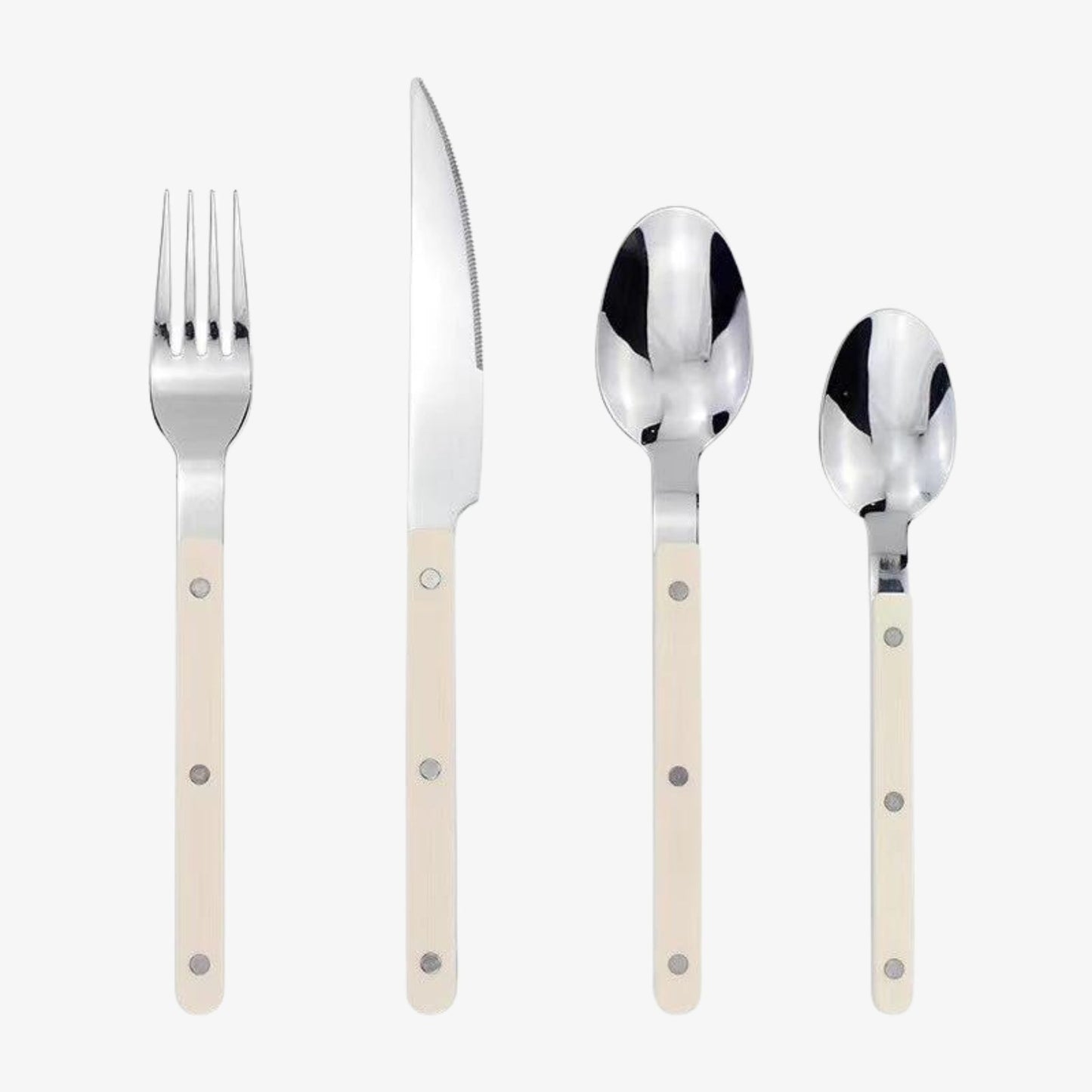 24-Piece Cutlery Set – Engraved Stainless Steel Flatware for 6 People