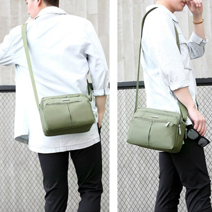 Waterproof Multi-Pocket Shoulder Messenger Bag for Everyday Use