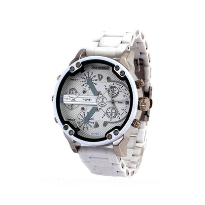 Stainless Steel Chronograph Quartz Watch – Elegant Men’s Luxury Timepiece