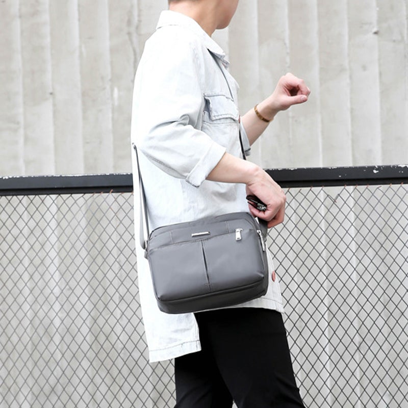 Waterproof Multi-Pocket Shoulder Messenger Bag for Everyday Use