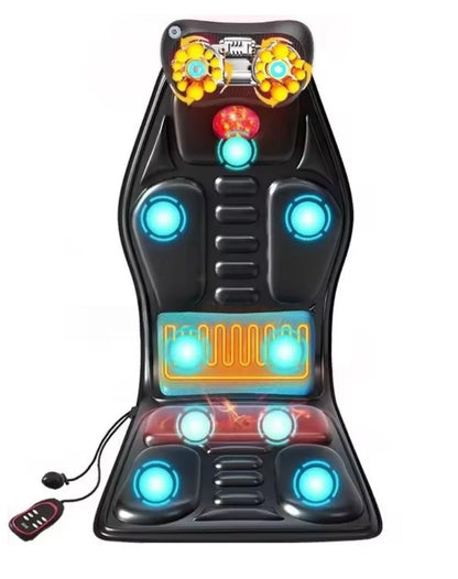 Shiatsu Full Body Back Massager with Heat & Adjustable Seat – Stress & Pain Relief Cushion