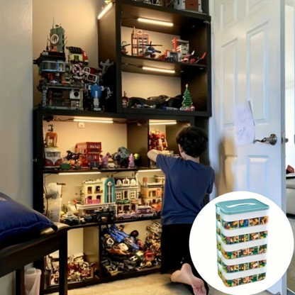Stackable Storage Organizer Box with Lid – Multi-Layer Storage for Toys, Snacks & Everyday Essentials