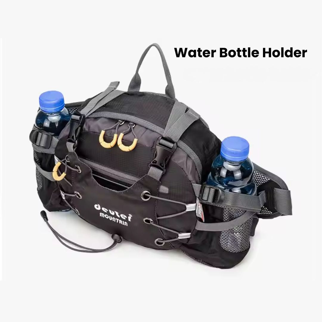 Waterproof Hiking Waist Bag – 5L Bum Bag with Zippered Pockets for Walking & Outdoor Adventures