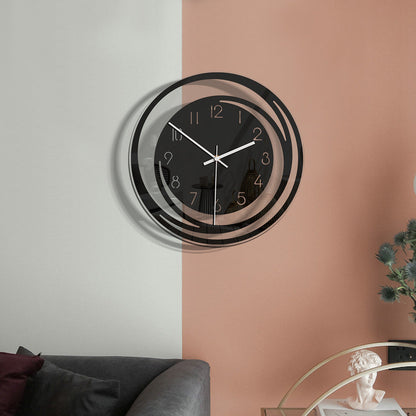 Elegant Silent Acrylic Wall Clock – Modern Round Design for Home & Office
