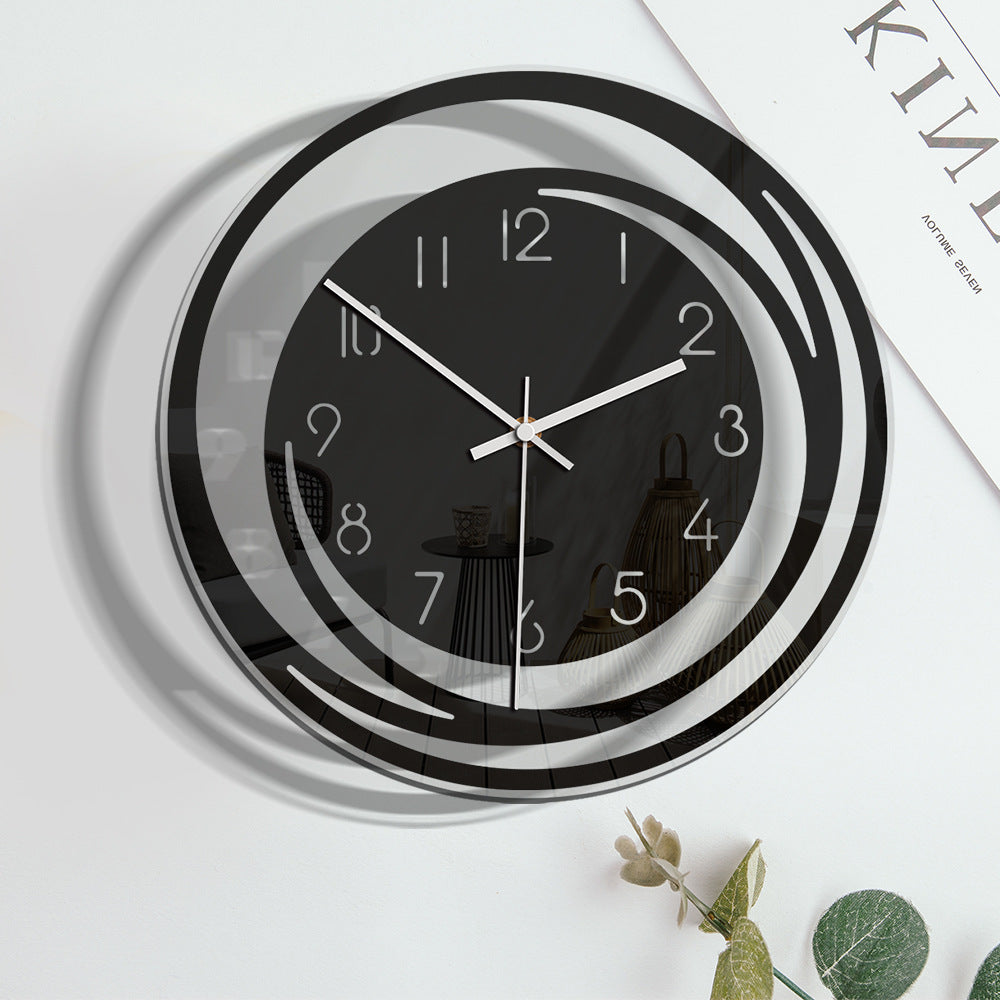 Elegant Silent Acrylic Wall Clock – Modern Round Design for Home & Office