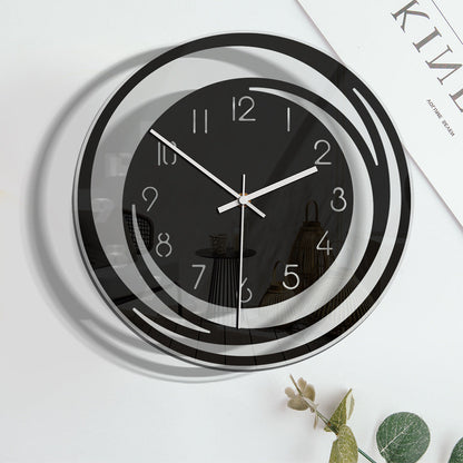 Elegant Silent Acrylic Wall Clock – Modern Round Design for Home & Office