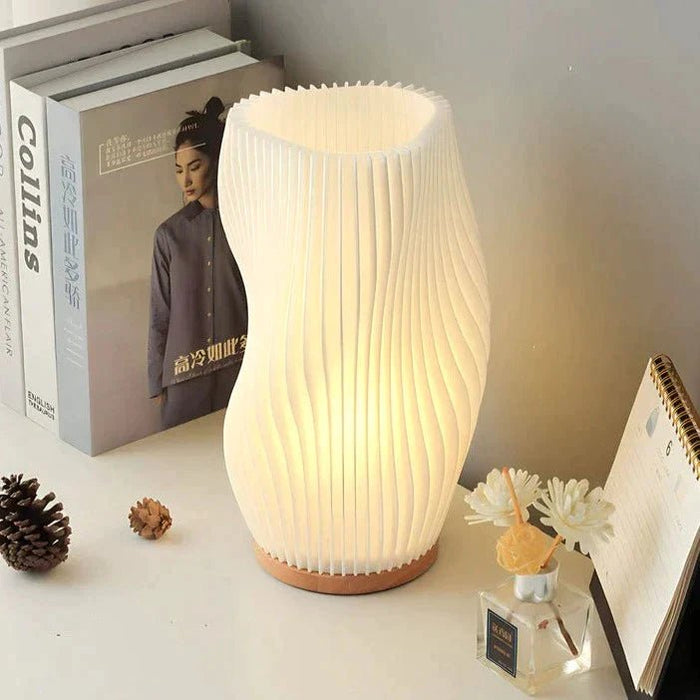 Wavecrest Table Lamp – Soft Glow Designer Lamp with Dimmable Warm & Natural White Light
