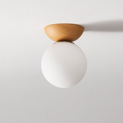 Hikari Japanese LED Ceiling Light – Minimalist Wooden Frame Zen Lamp