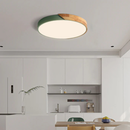 Delos – Scandinavian Wooden LED Ceiling Light | Modern Energy-Efficient Interior Lighting