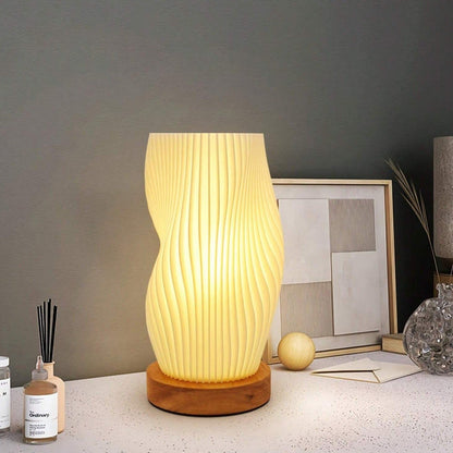 Wavecrest Table Lamp – Soft Glow Designer Lamp with Dimmable Warm & Natural White Light