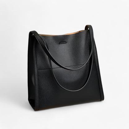 Classic Genuine Leather Shoulder Bag – Elegant & Durable Everyday Handbag for Women