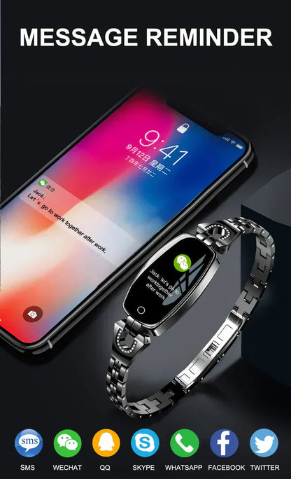 Waterproof Fitness Tracker – Smart Bracelet for Women