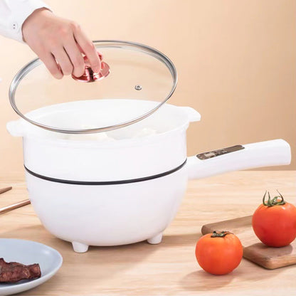 CookEase – Versatile 3L Electric Frying Pan with Steamer & Multi-Cooking Modes