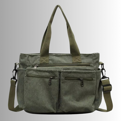 Urban Cord Tote Stylish Corduroy Shoulder Bag – Spacious, Lightweight & Functional Everyday Tote