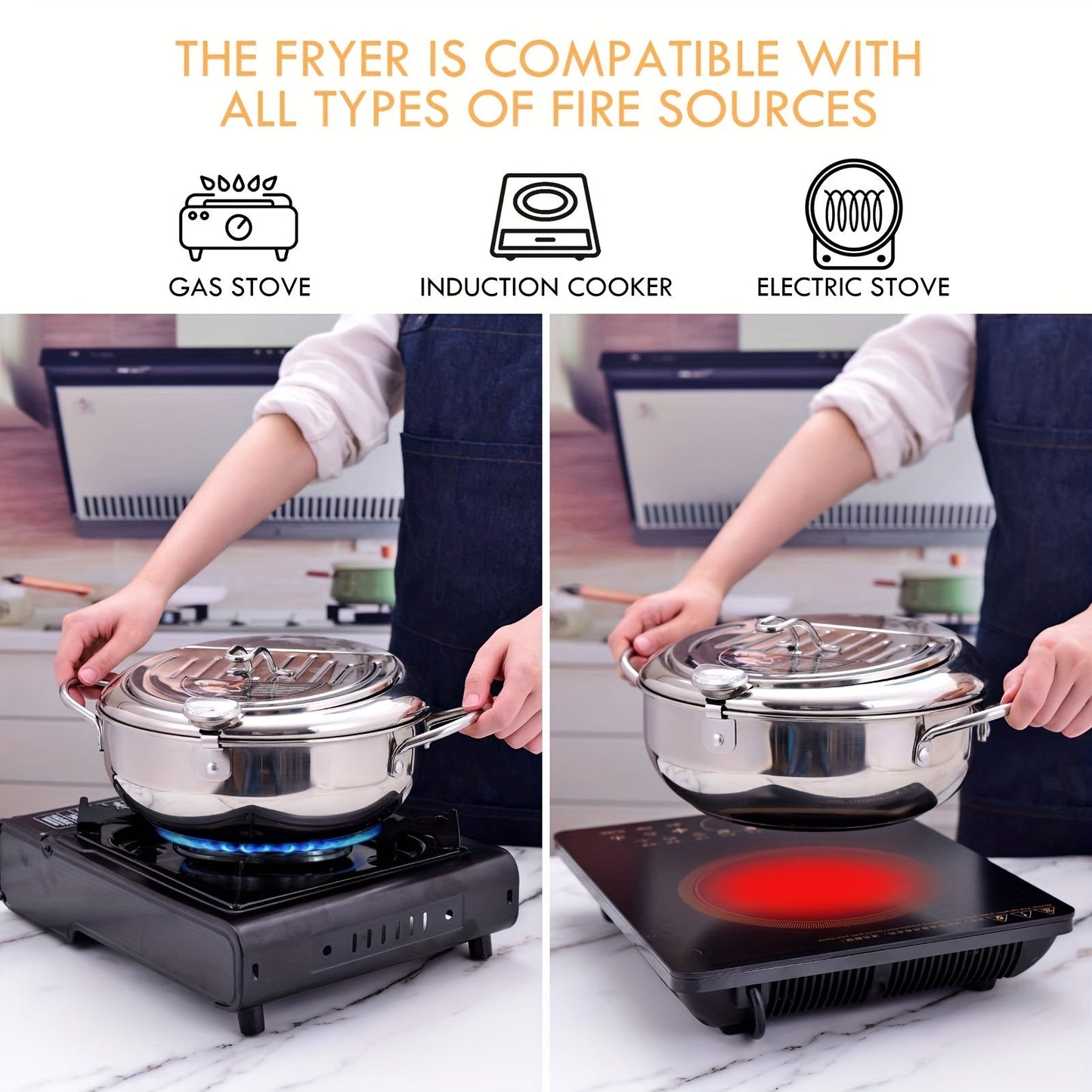 ThermaFryer – Premium Stainless Steel Deep Fryer with Temperature Control (2.2L)